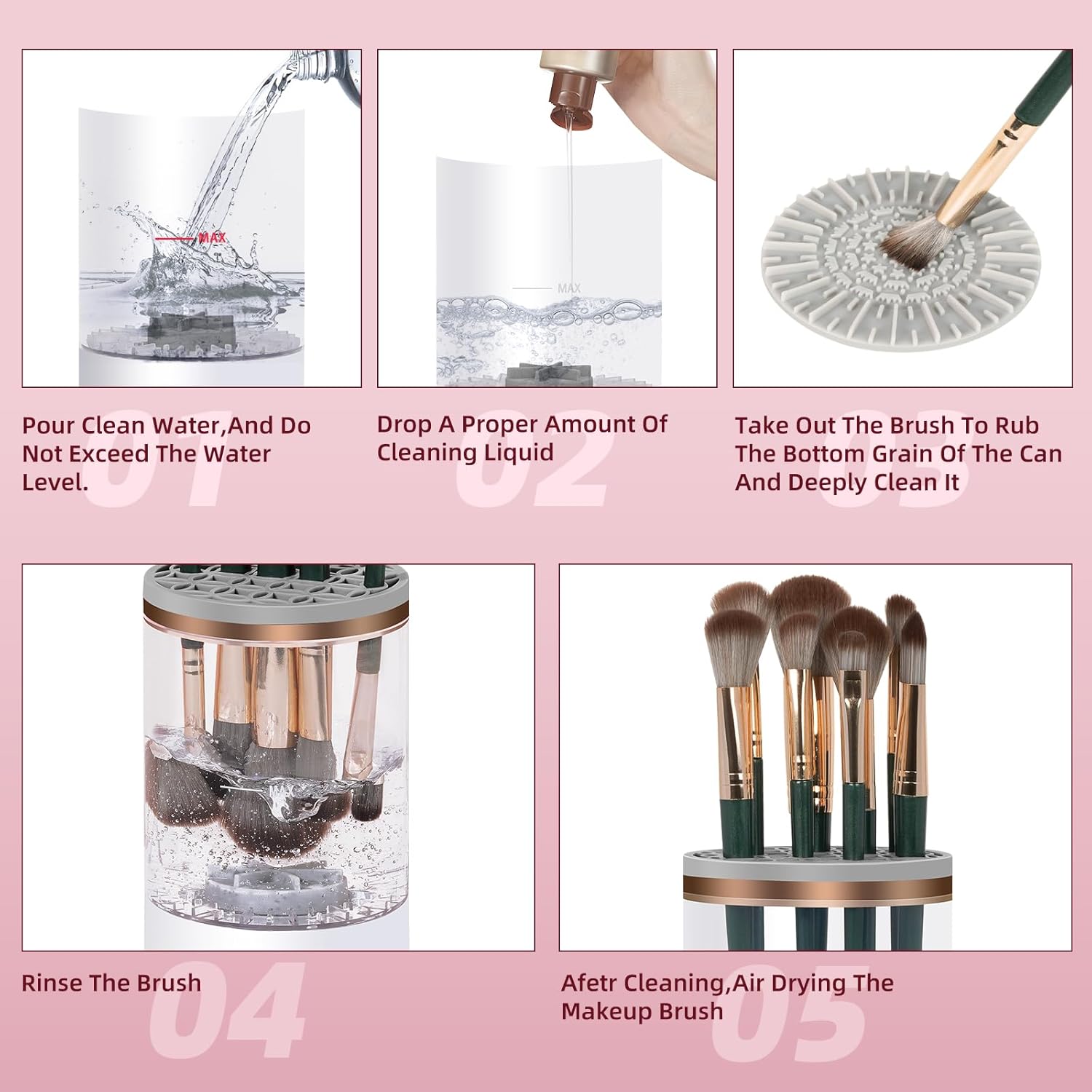 Automatic Electric Makeup Brush Cleaner