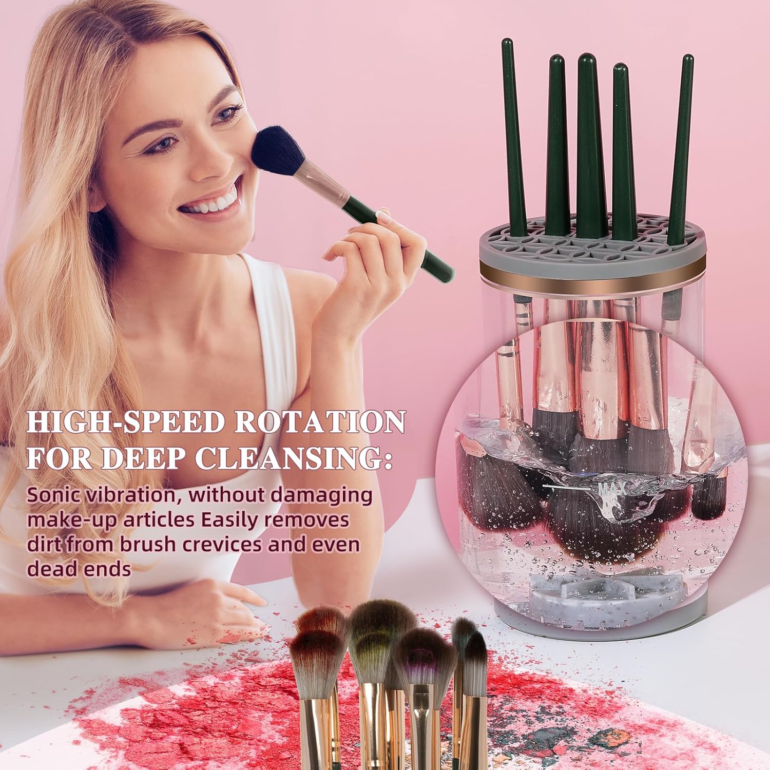 Automatic Electric Makeup Brush Cleaner